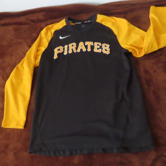 Nike pittsburgh pirates   Baseball player Issued Therma Pullover NKM8 Sz-M - Picture 1 of 8
